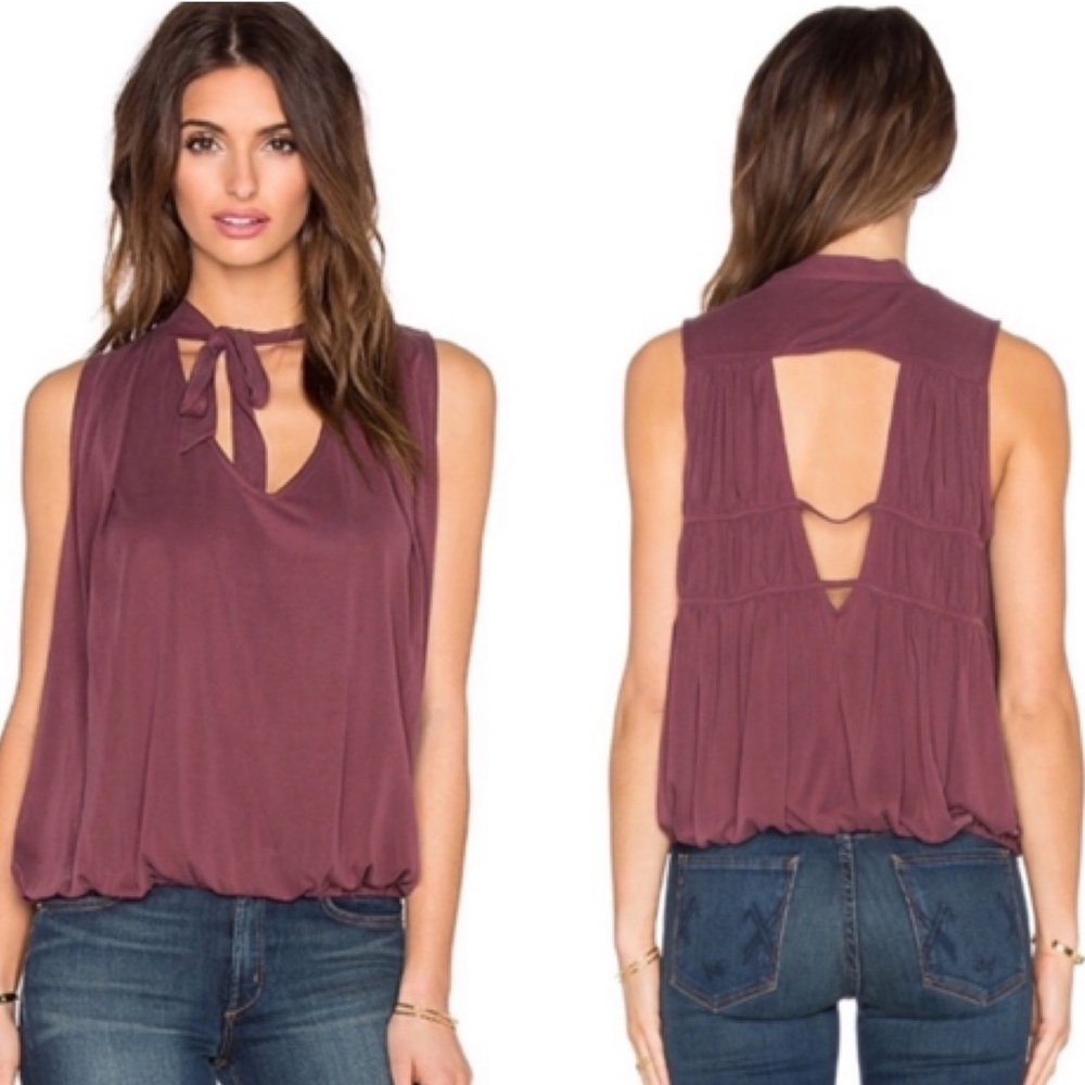 FreePeople Open Back Top